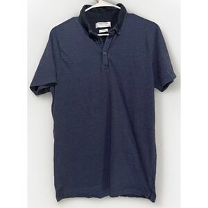 Denim & Flower Ricky Singh Large Navy Blue Polo, Golf Polo